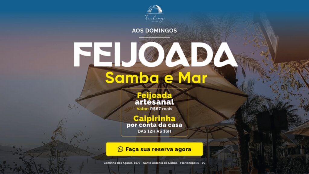 Descubra onde comer feijoada e apreciar a vista do mar em Santo Antônio de Lisboa no Feeling Lounge. Uma experiência única!